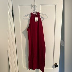 Sleeveless Burgundy Dress - MIDI - NWT